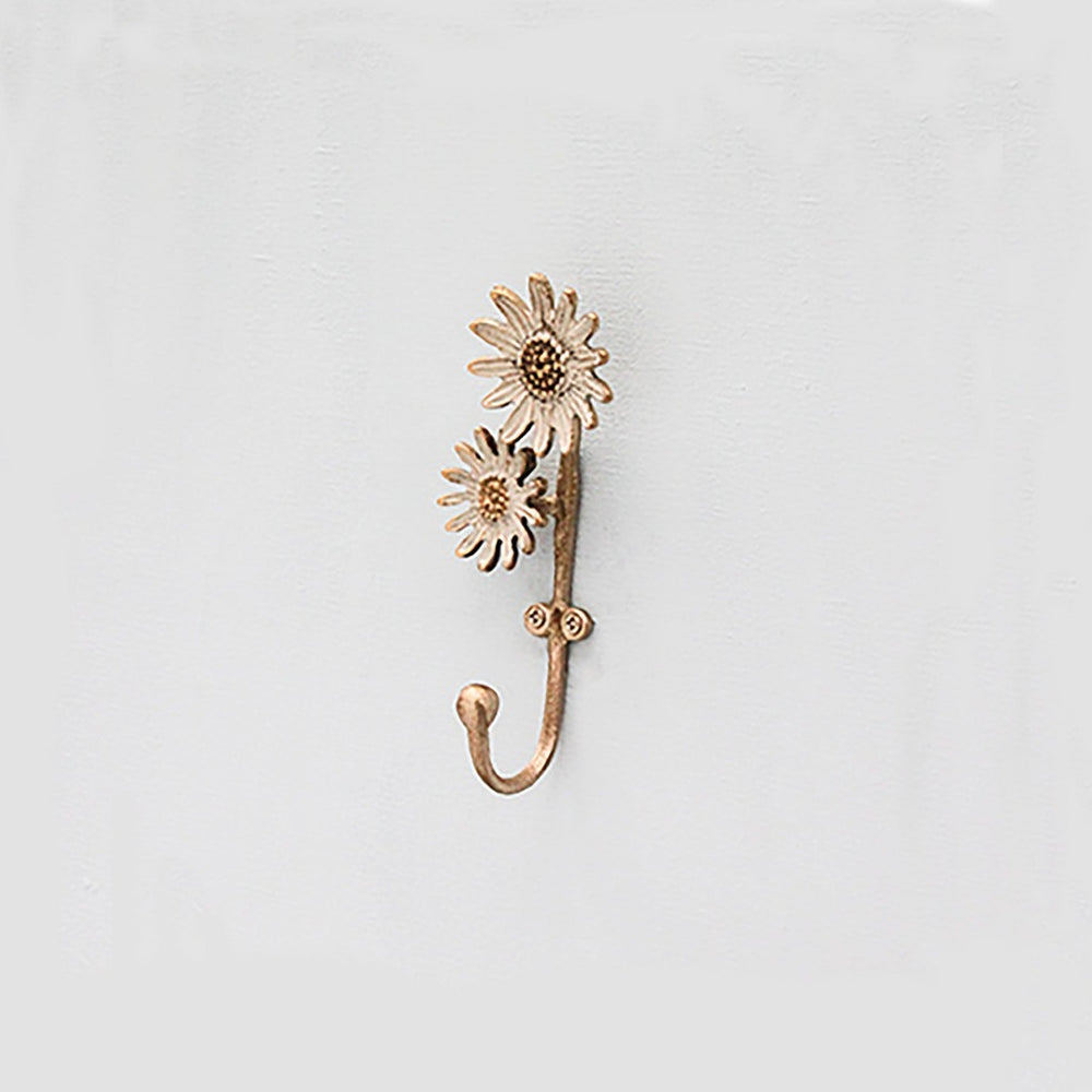 Brass Daisy Wall Hook — Candlestock