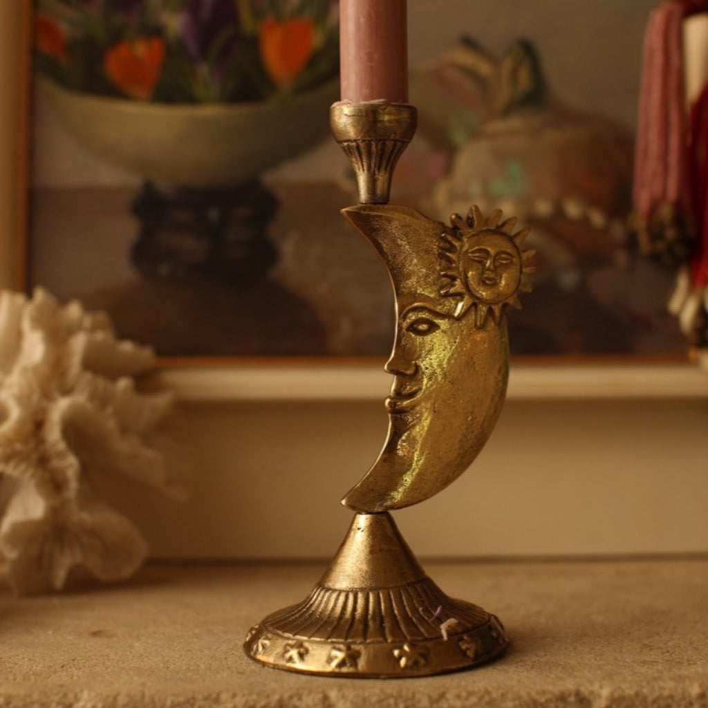 Brass Taper Candle Holder – The Wedding Vogue