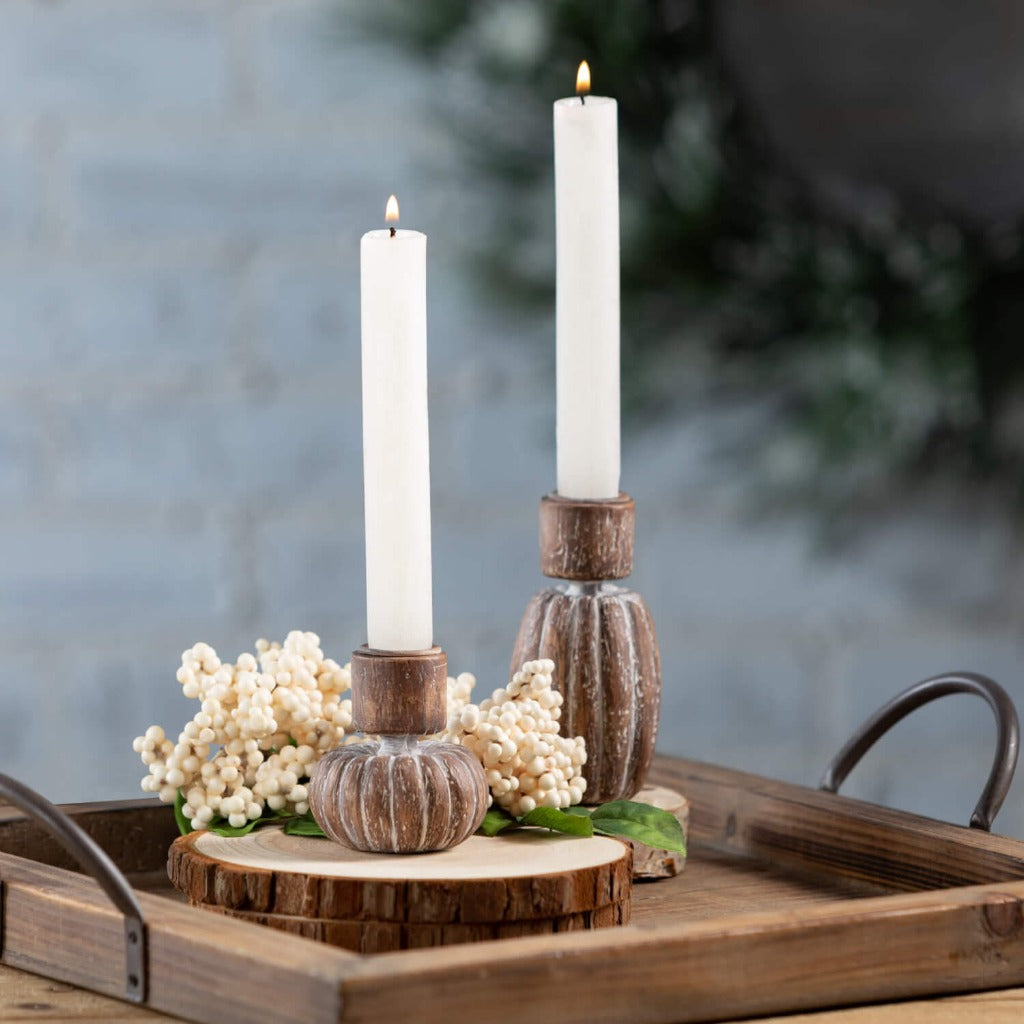 22+ Wooden Candle Holders For Tapers
